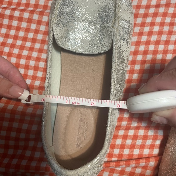 Sperry Silver Metallic Loafers Flats - Picture 6 of 6